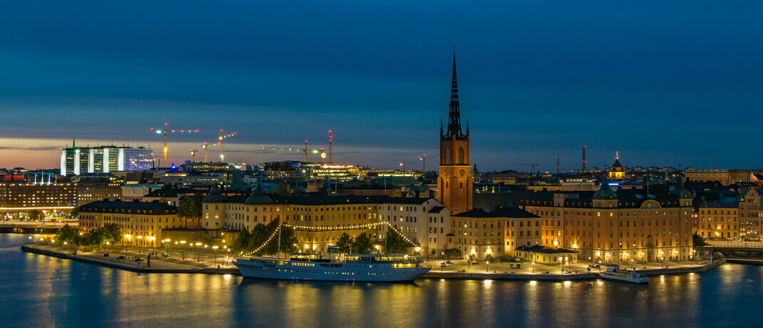 Stockholm bei Nacht.