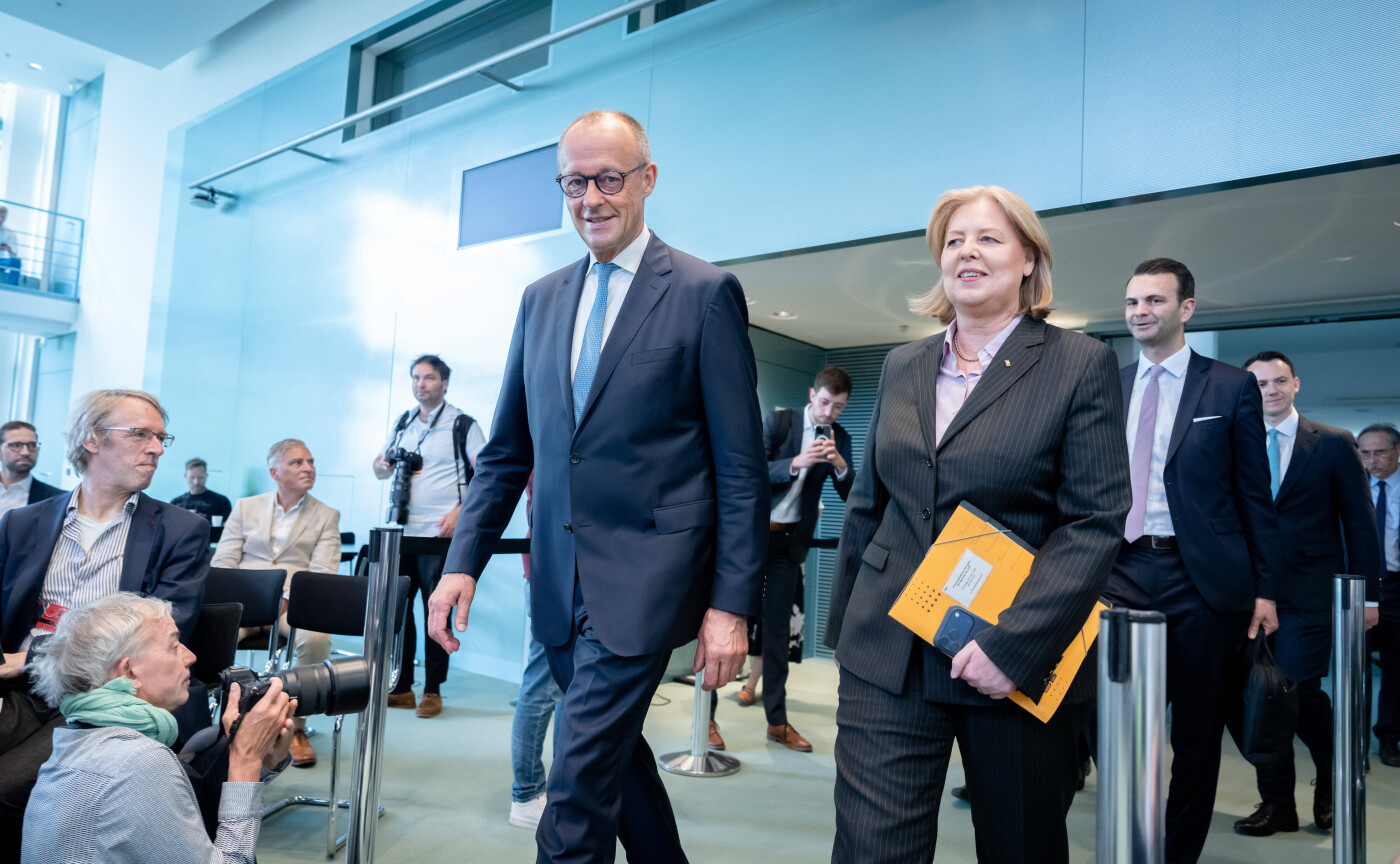 Bundeskanzler Friedrich Merz, Bundesarbeitsministerin B&auml;rbel Bas