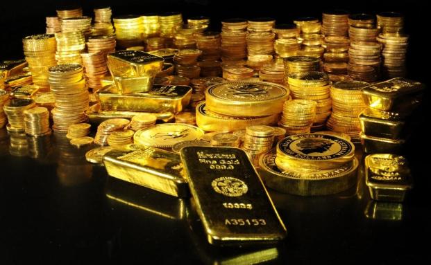 Goldmünzen und -barren: Anleger investieren seit Jahresbeginn wieder verstärkt in Edelmetall, Foto: Proaurum