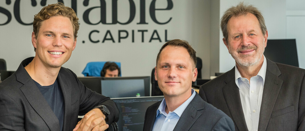 Die Scalable-Gründer (von links): Erik Podzuweit, Florian Prucker, Stefan Mittnik