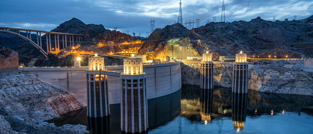 Megakraftwerk Hoover-Damm in Nevada