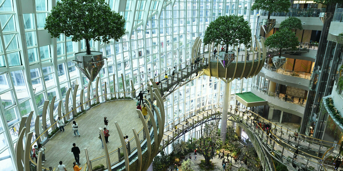 Nachhaltiges Einkaufszentrum in China